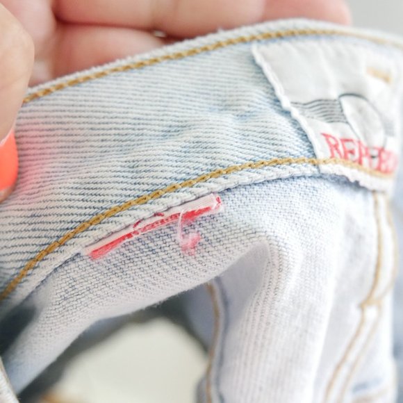 Vintage Denim Republic Light Wash Button Up Fly Jean Denim Vintage Shorts 6 - Picture 2 of 10